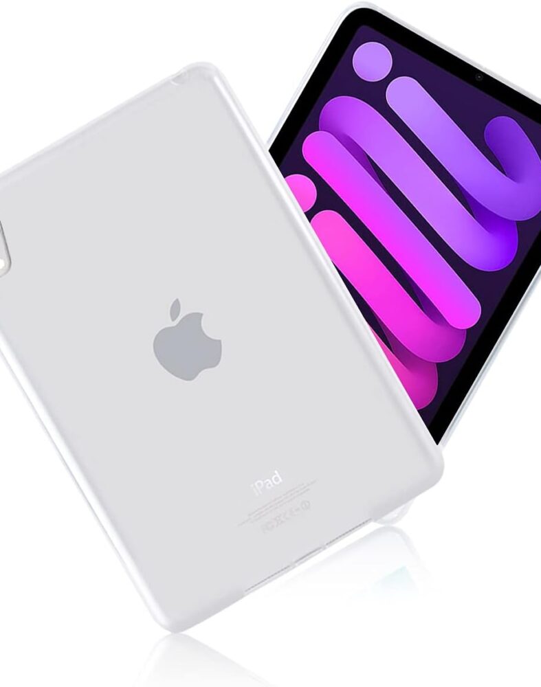 iCoverCase Compatible with iPad mini 7/6 Clear Case, Ultra-Thin Transparent Soft TPU Back Cover Flexible Protective Case 8.3" for Mini 7th (2024) / Mini 6th (2021) Generation (Clear)